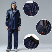 Outdoor Waterproof PVC Fishing Hunting Raincoat With Hoods Portable Cycling Rain Suit